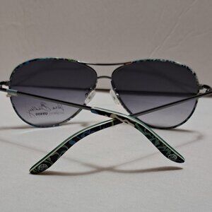 Vera Bradley Sunglasses VB Barbara Katalina Blues KBS Blue Frames Purple Lenses